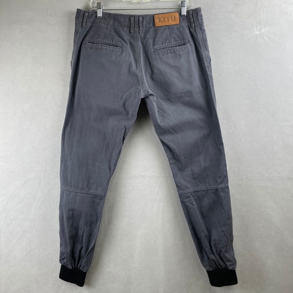 Kith Mercer Pants Joggers OG Size 32 Grey Cotton Cuffs Mens Ronnie Fieg USA Made - Picture 4 of 11